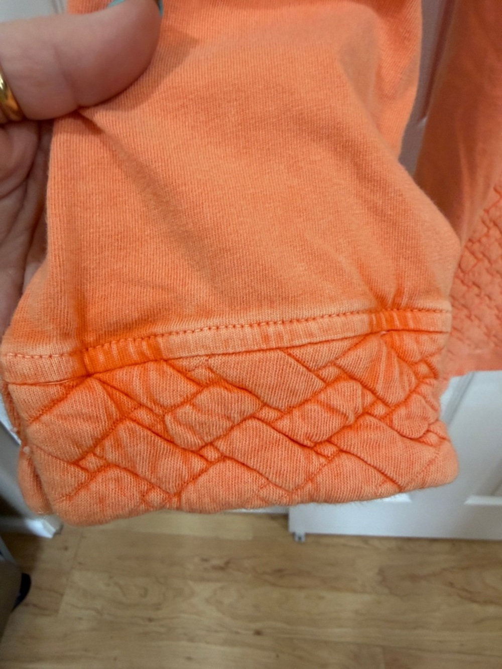 Soft Surroundings Golf Shores Orange Quilted Top size 1X - Picture 6 of 11